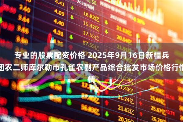 专业的股票配资价格 2025年9月16日新疆兵团农二师库尔勒市孔雀农副产品综合批发市场价格行情